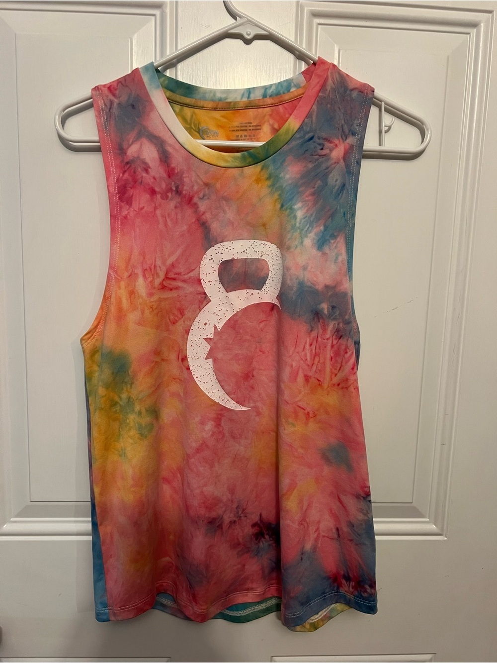 Zyia Active Hendrix Kettle Moon tie-dye tank top Pink, Yellow, Blue Size Small